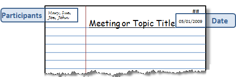 Top Section of Notes
