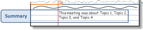Summary Section