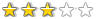 3 of 5 stars rating