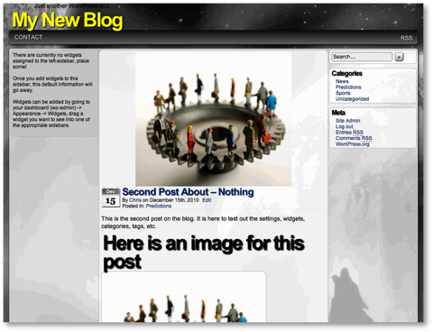 wordpress theme demo