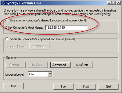 configuring synergy client machine configuring synergy client machine