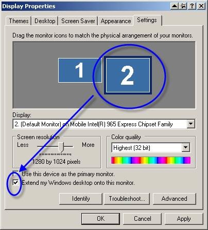 enable second monitor