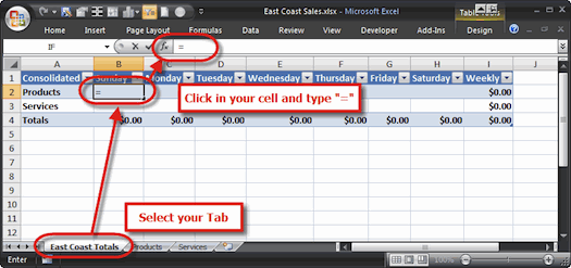 how to create a link in excel to another worksheet
