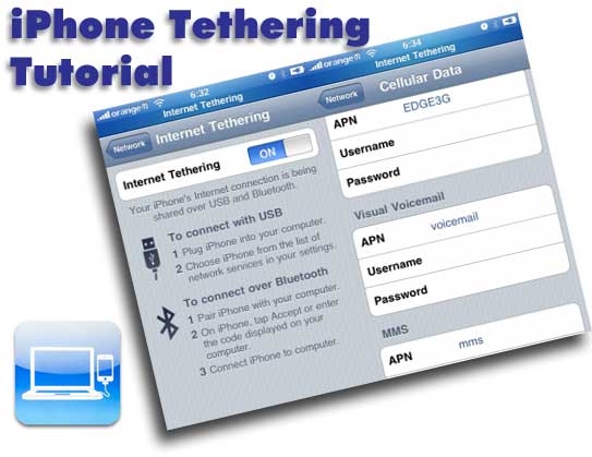 Iphone tethering tutorial