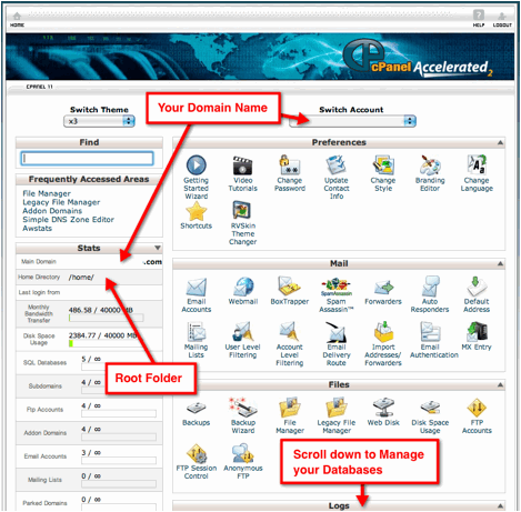 Wordpress Installation Screen