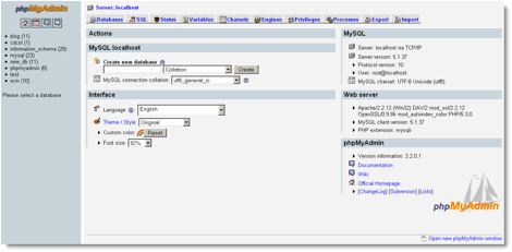 Wordpress Installation Screen