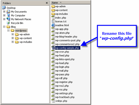 Wordpress Installation Screen