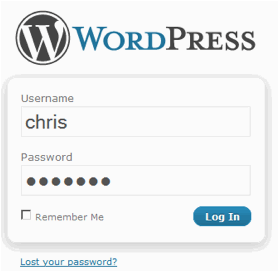Wordpress Installation Screen