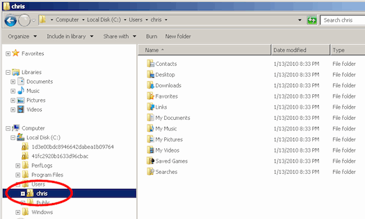 windows explorer share files